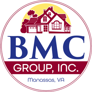 BMC Group INC Manassas VA Blue and Red Logo
